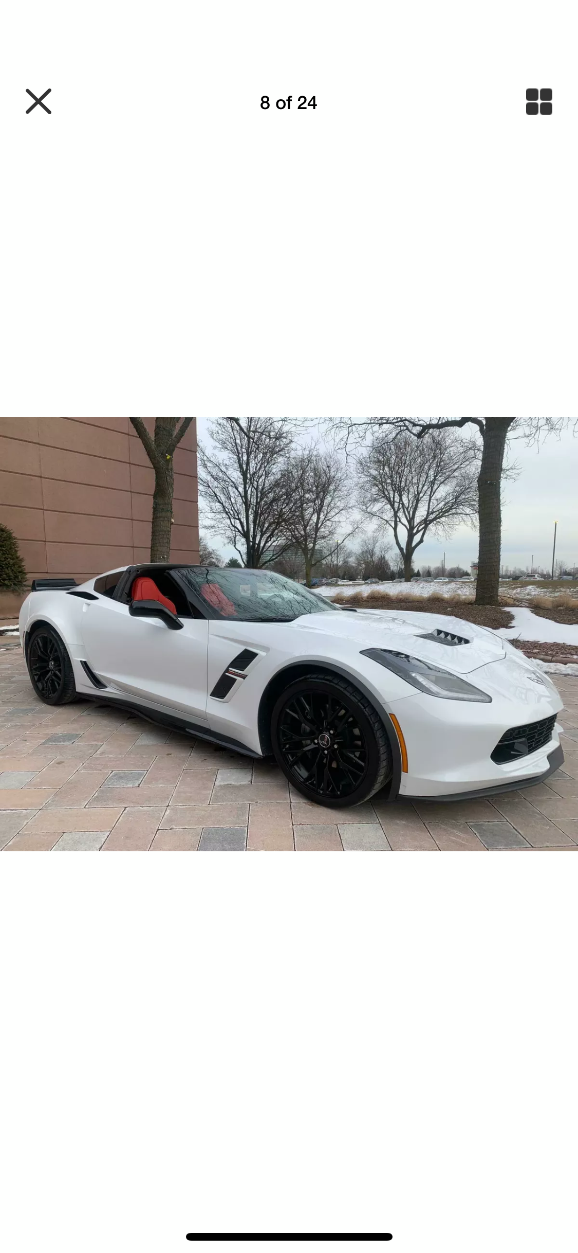 Corvette on the lot